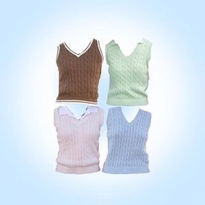 Brandy Melville Marlena Sweater Vests Bundle (Pink/Light Green/Blue/Brown)